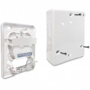 Salus SRSUNI Universelle Aufputzdose in weiß.